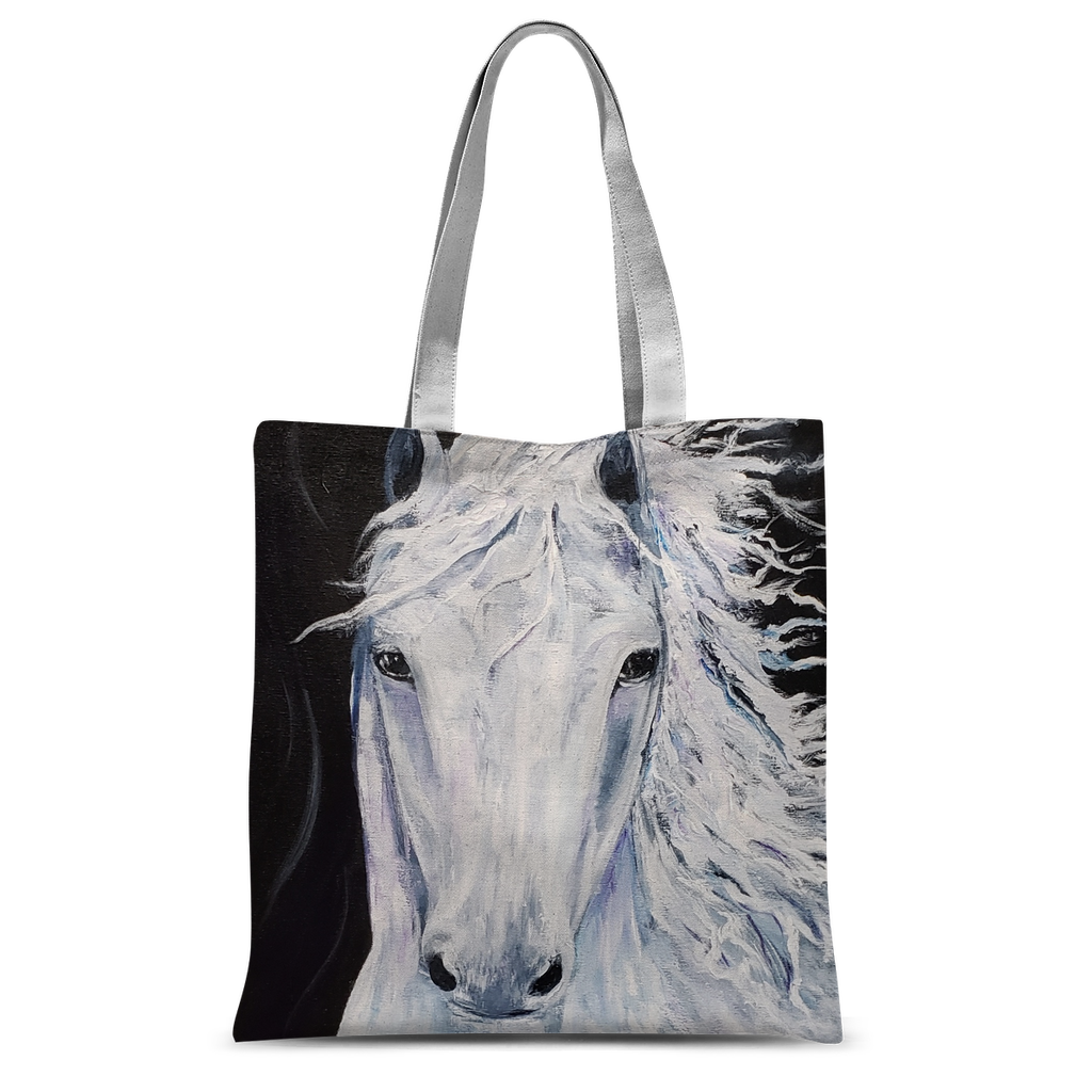 WHITE HORSE Classic Sublimation Tote Bag