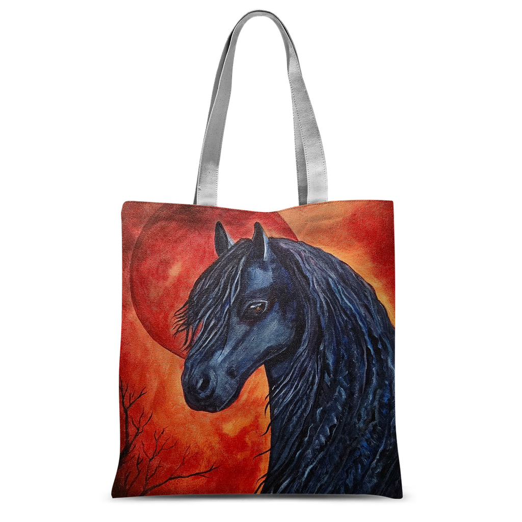 Black Horse Classic Sublimation Tote Bag