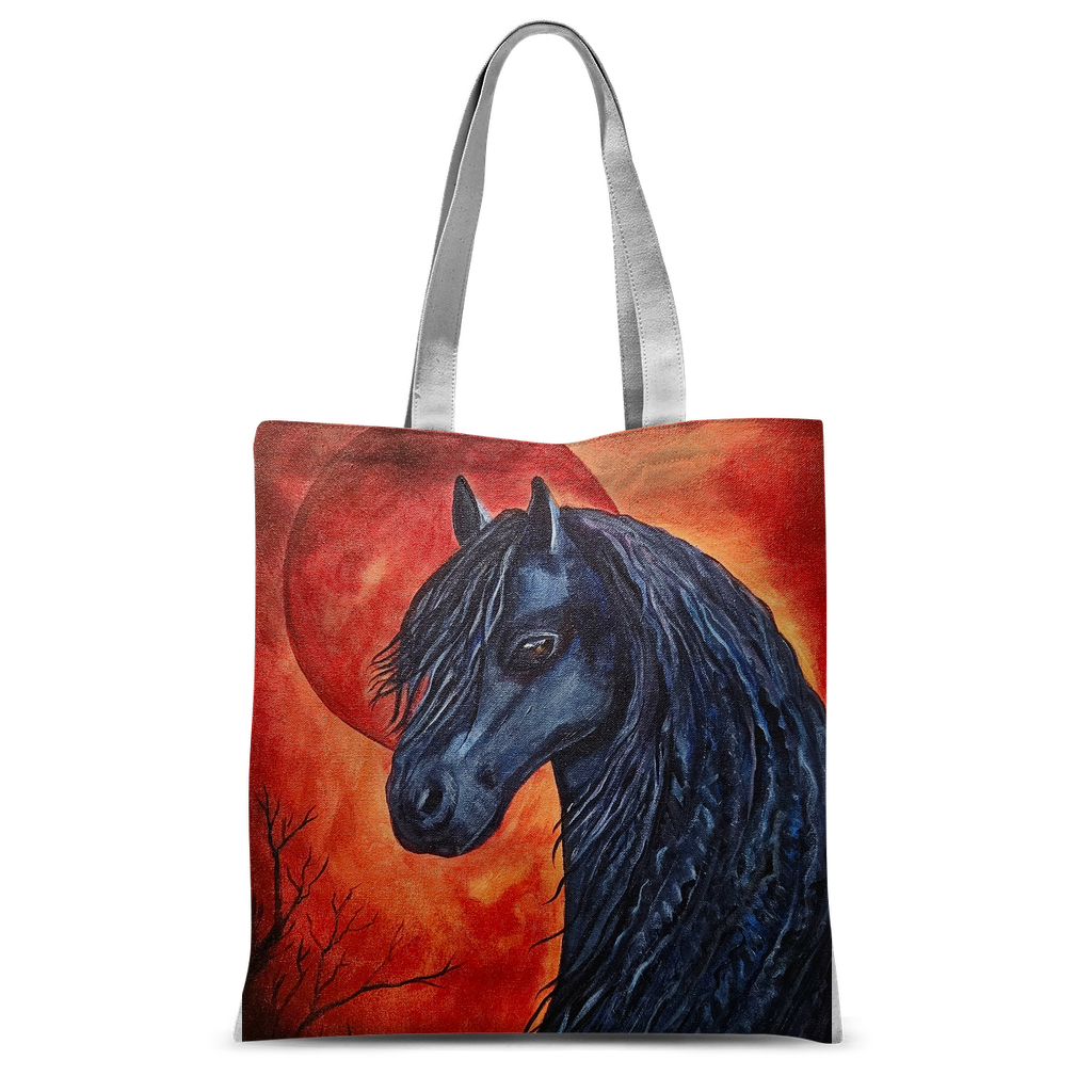 Black Horse Classic Sublimation Tote Bag