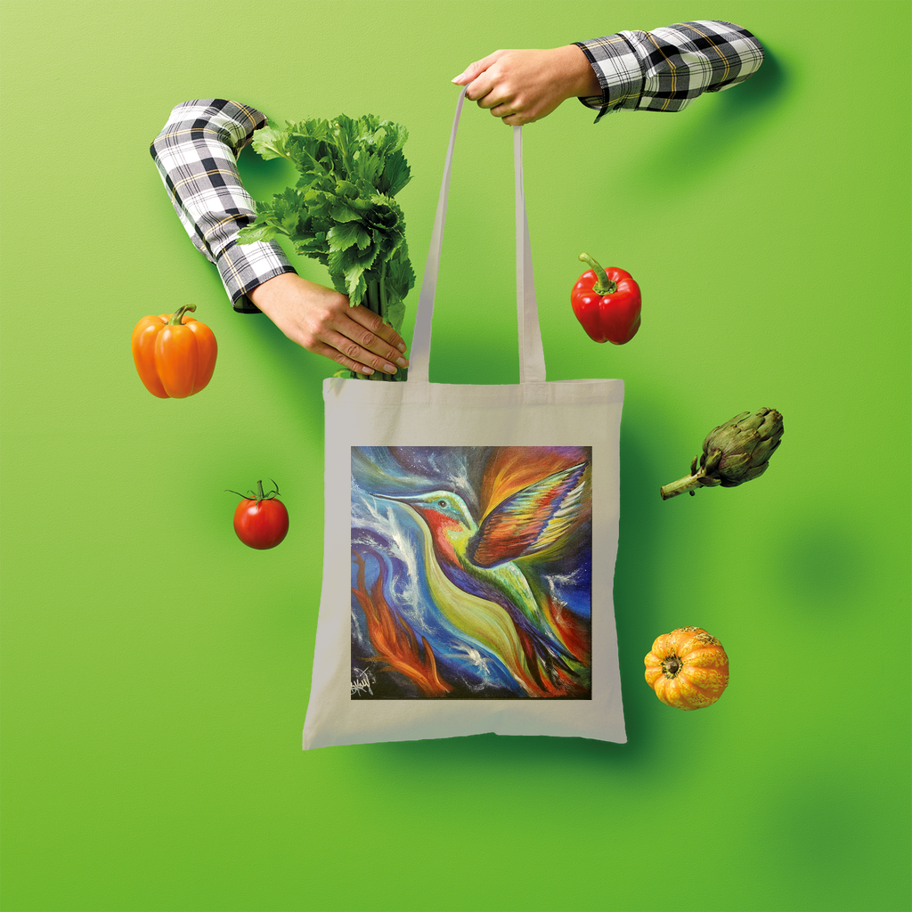 Humming Bird Shopper Tote Bag