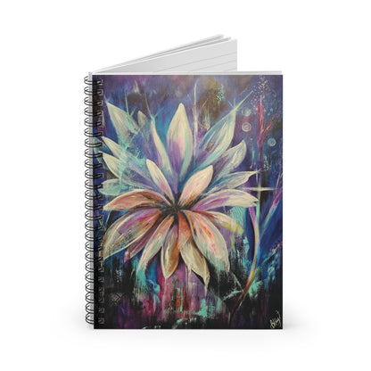 New Creation Colorful Flower Spiral Notebook - Ruled Line, Floral Journal, Artistic Notebook, Gift for Writers, School Supplies, Creative Notepad