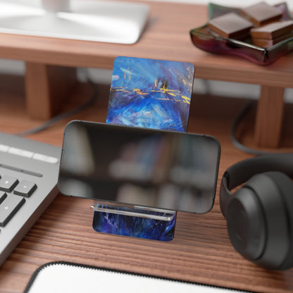 El Rio Portrait Phone Stand — Religious Smartphone Display, Jesus Crown of Thorns Art