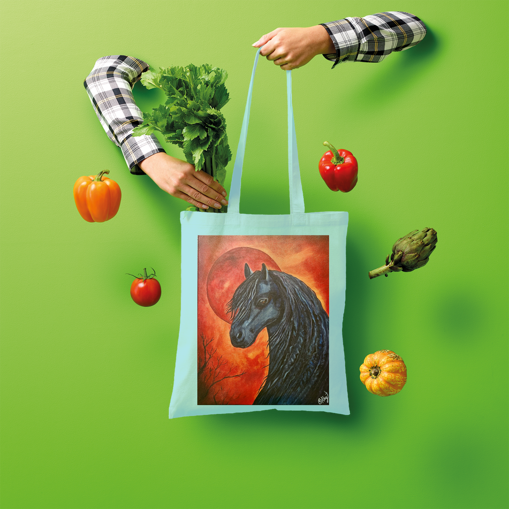 Black Horse Shopper Tote Bag