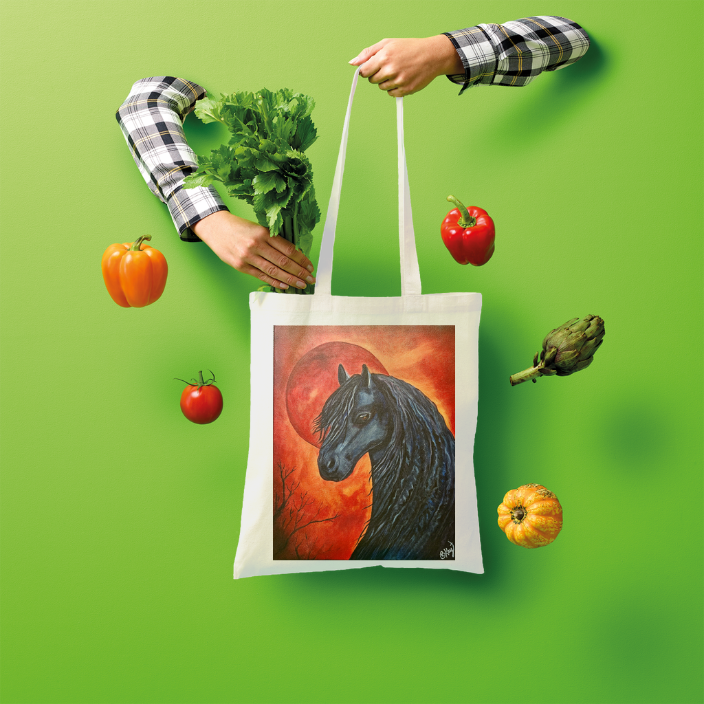 Black Horse Shopper Tote Bag