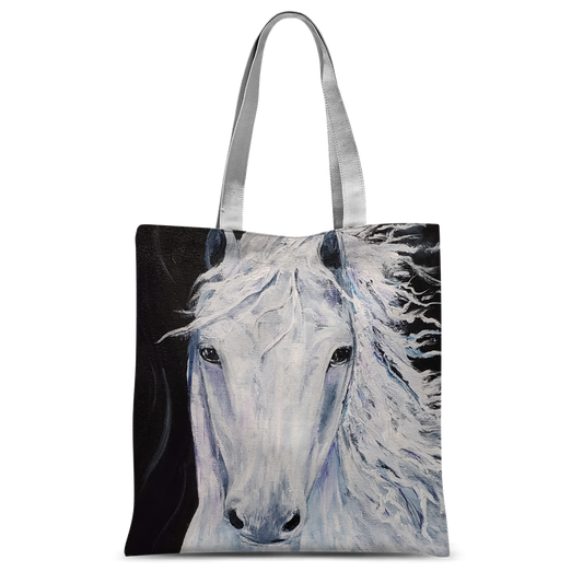 WHITE HORSE Classic Sublimation Tote Bag