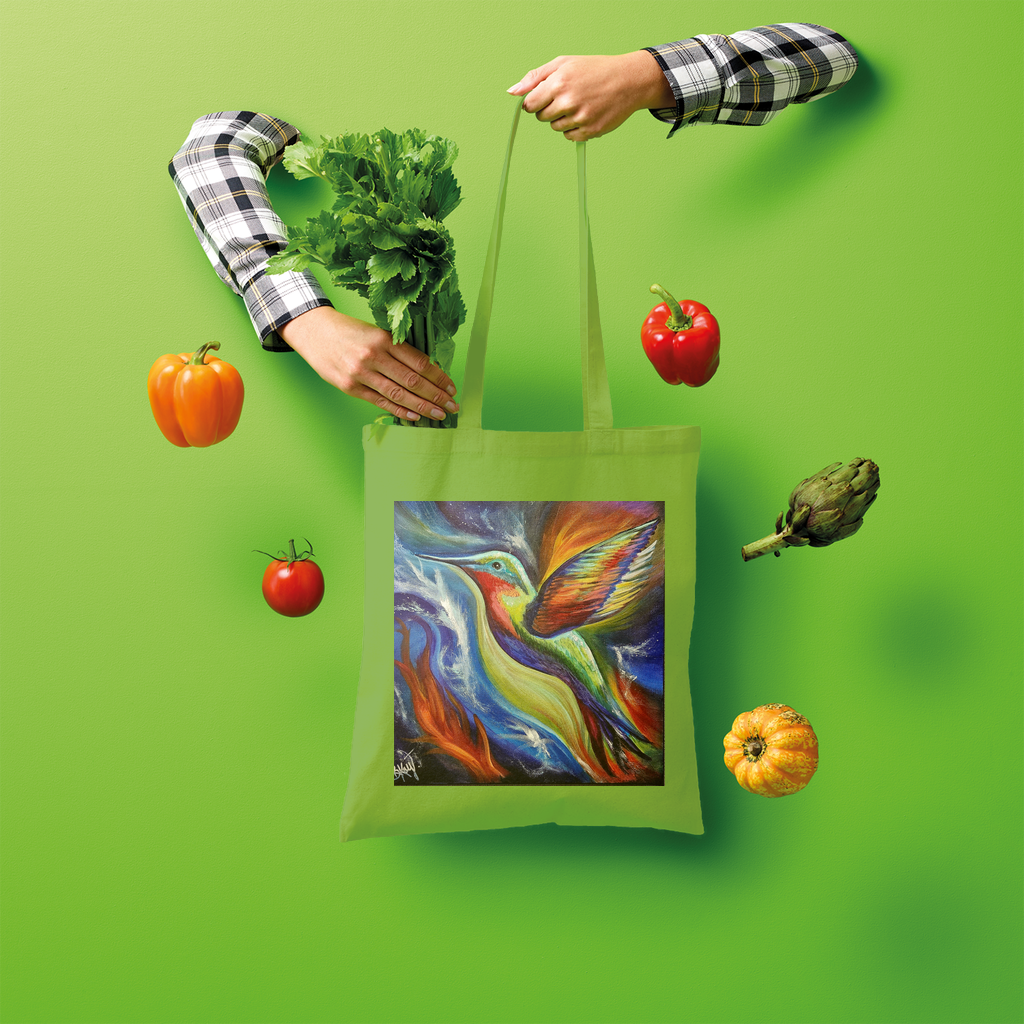 Humming Bird Shopper Tote Bag