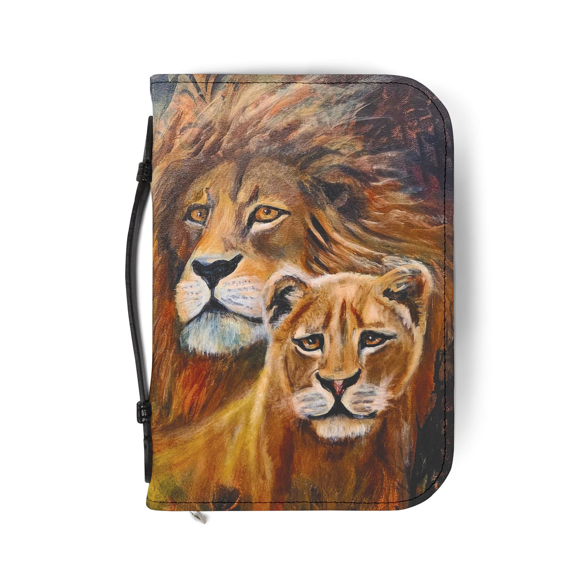 Inseparable Bible Cover – Protective Painted Wildlife Design, Zippered Scripture Case