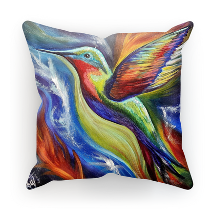 Humming Bird Sublimation Cushion Cover