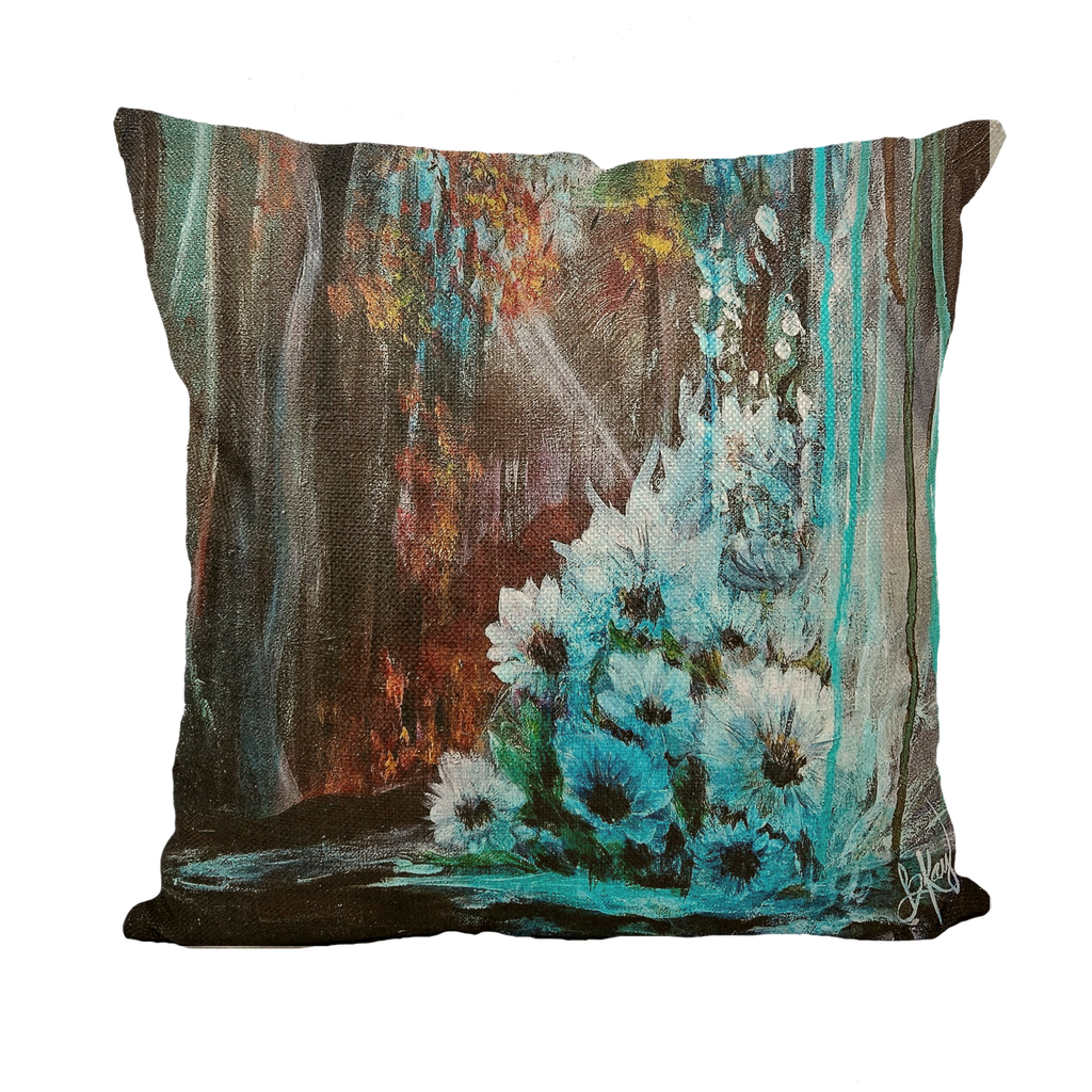 Living Waters Throw Pillow with Insert