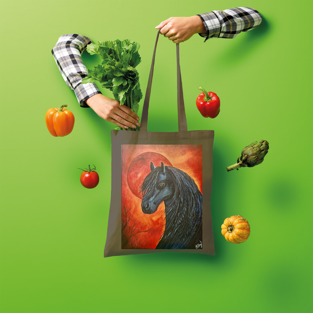 Black Horse Shopper Tote Bag