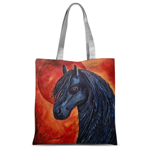 Black Horse Classic Sublimation Tote Bag