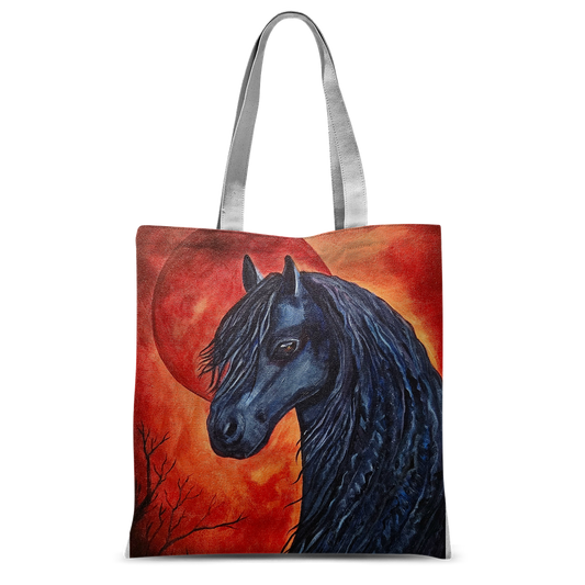 Black Horse Classic Sublimation Tote Bag